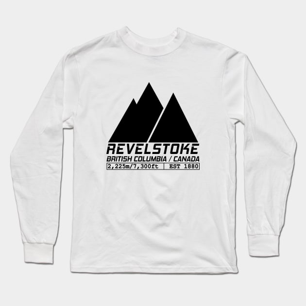 Ski Revelstoke British Columbia Canada Skiing and Snowboarding Long Sleeve T-Shirt by ChrisWilson